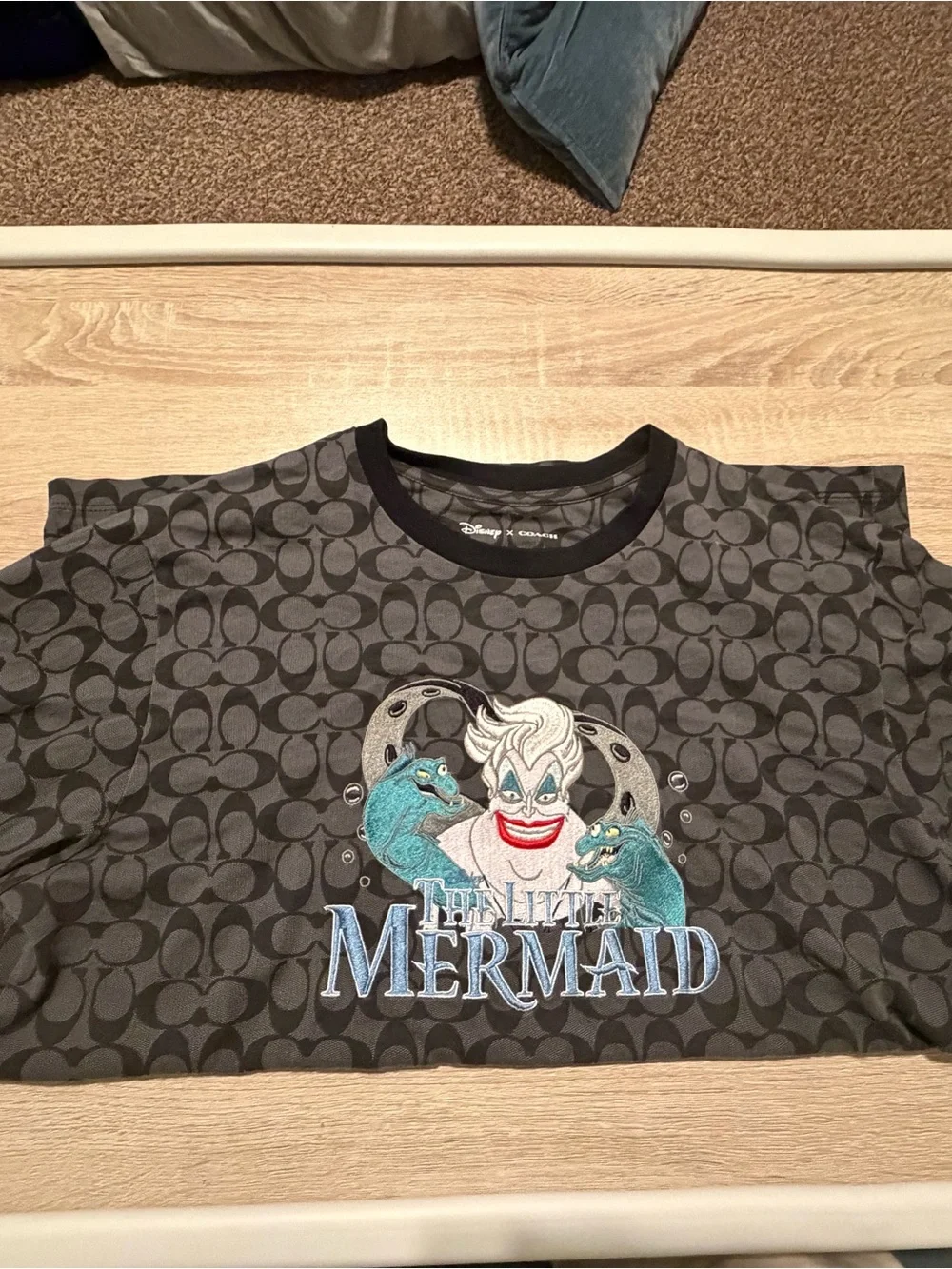 Coach Black & Gray Disney Ursula Graphic Long Sleeve Tee